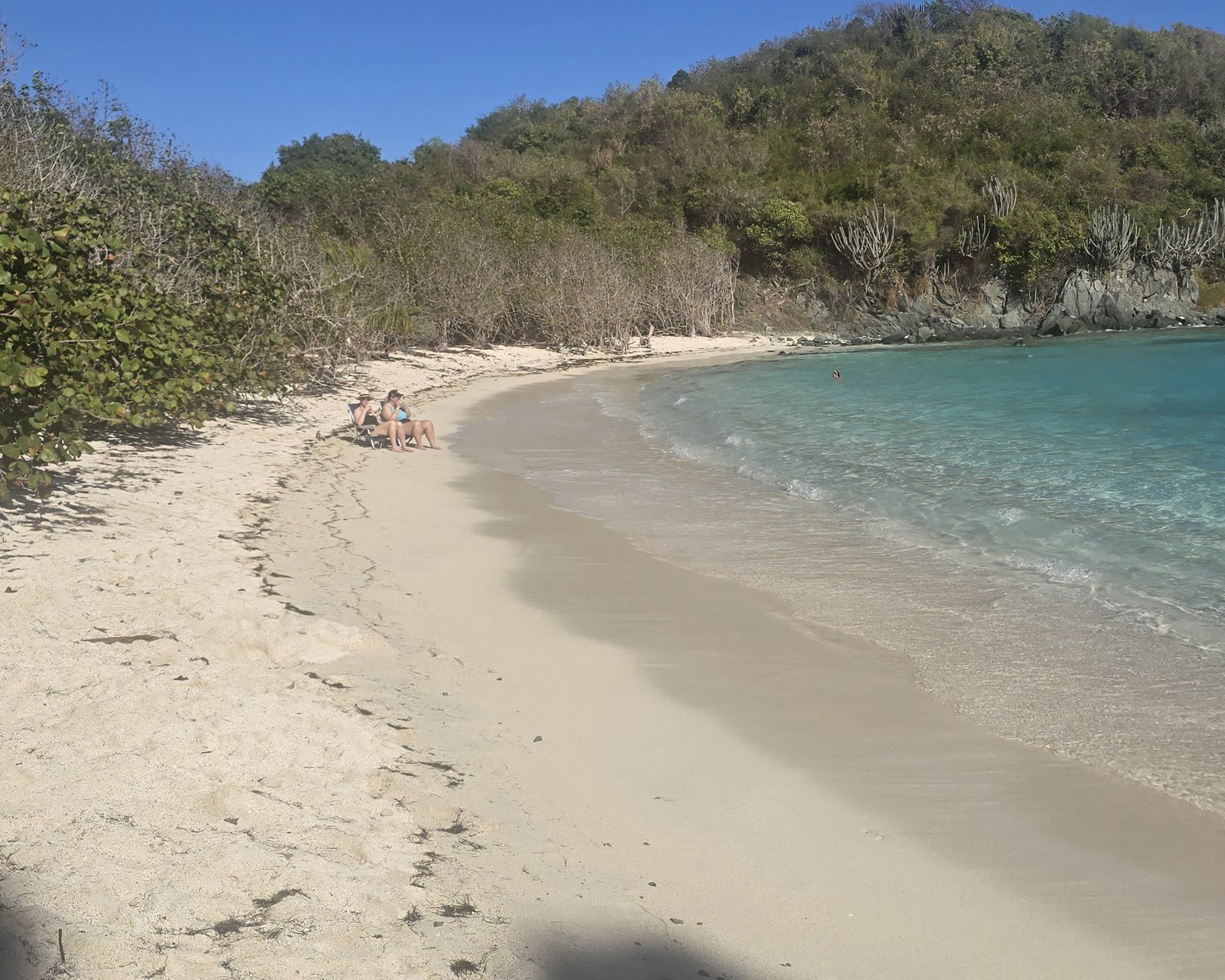 Jumbie Beach quiet hidden cove