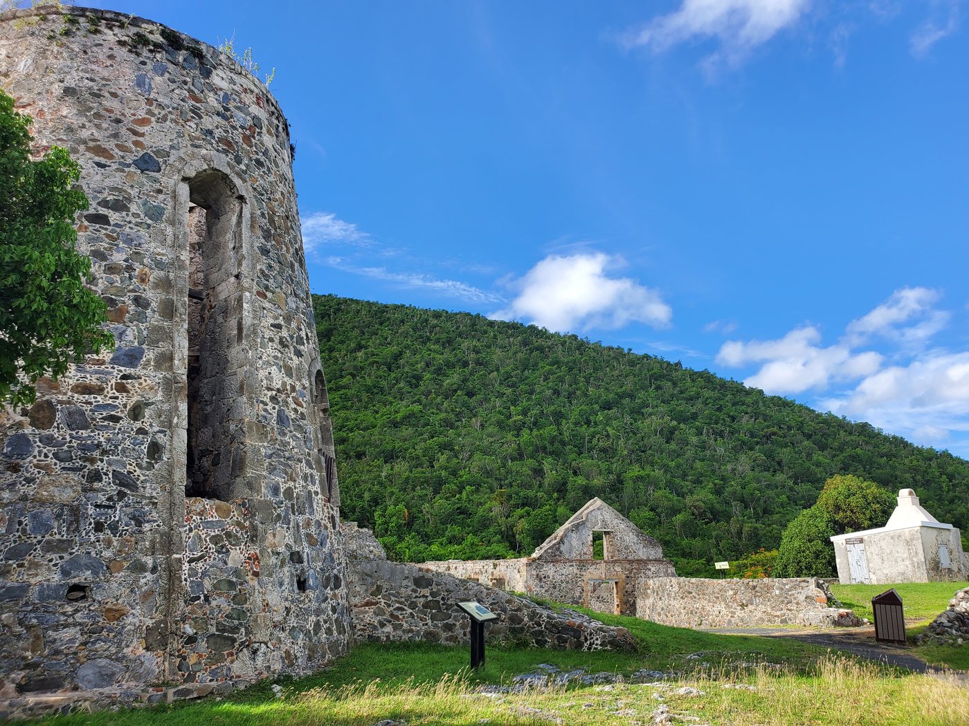 Annaberg sugar mill ruins overlooking the sea on St. John